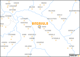 map of Binga-Vula