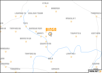 map of Binga