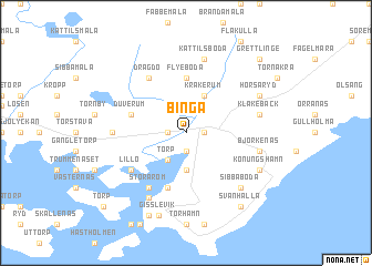 map of Binga