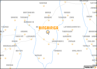 map of Bingbiriga