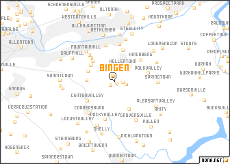 map of Bingen