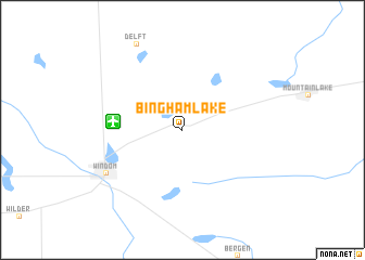 map of Bingham Lake