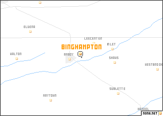 map of Binghampton