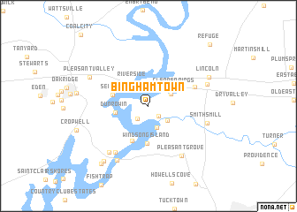 map of Binghamtown