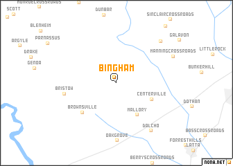 map of Bingham