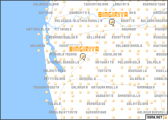 map of Bingiriya