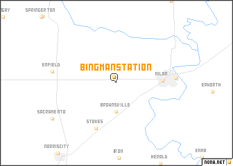 map of Bingman Station