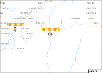 map of Binguara