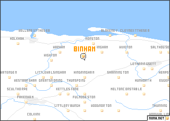 map of Binham