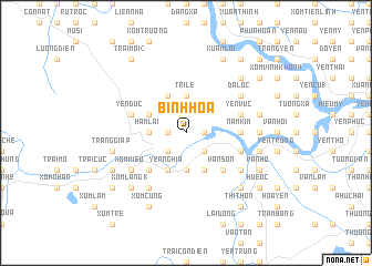 map of Binh Hòa