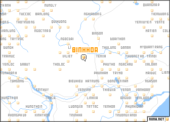 map of Bình Hòa