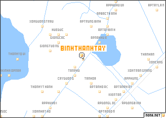 map of Bình Thành Tây