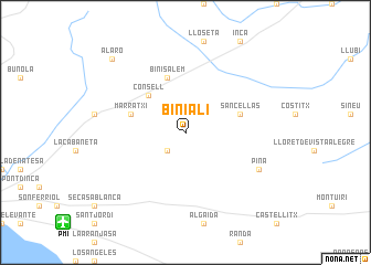 map of Biniali