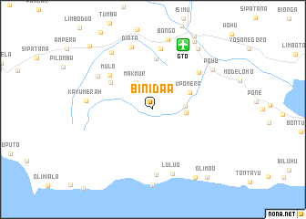 map of Binidaa