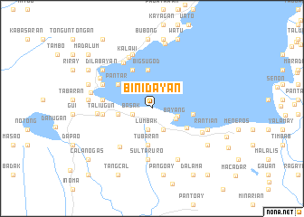 map of Binidayan