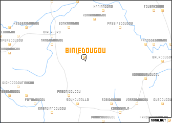 map of Biniédougou