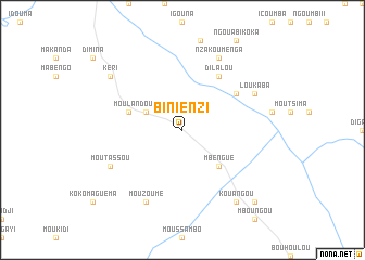 map of Binienzi