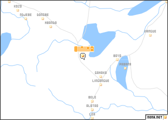 map of Binima