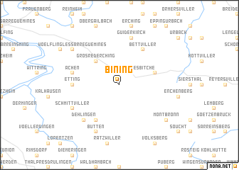 map of Bining