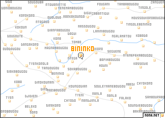 map of Bininko