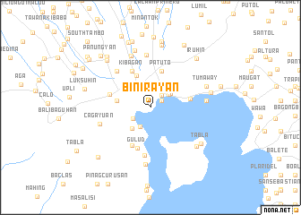 map of Binirayan