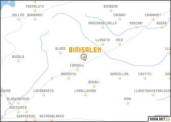 map of Binisalem