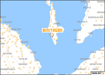 map of Binitagan