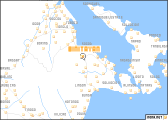 map of Binitayan