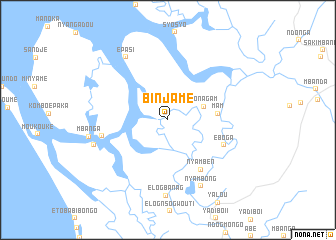 map of Binjame