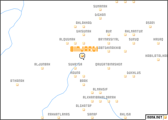 map of Bin Jardī