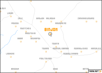map of Binjom