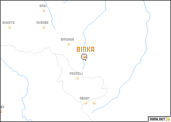 map of Binka