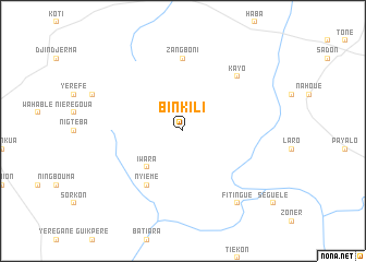 map of Binkili