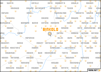 map of Binkolo