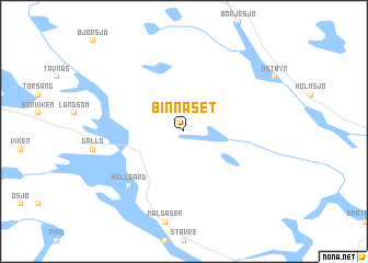 map of Binnäset