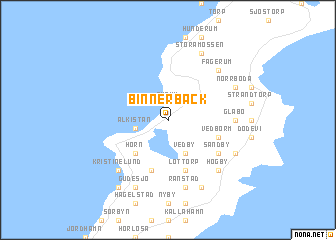 map of Binnerbäck