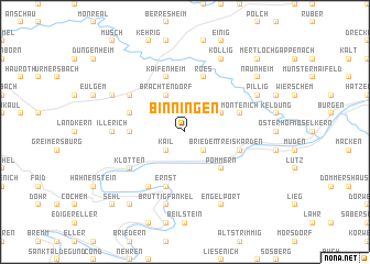 map of Binningen