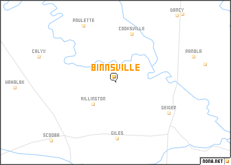 map of Binnsville