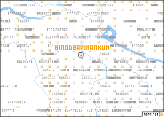 map of Binodbāri Mānkum