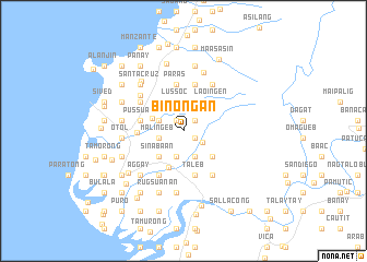 map of Binongan