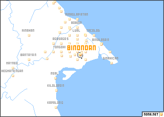 map of Binonoan