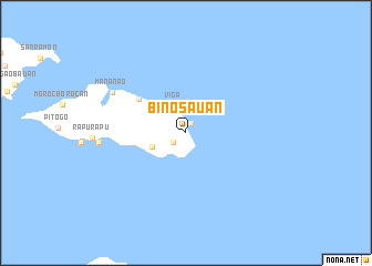 map of Binosauan