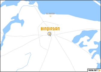 map of Bin Qirdān