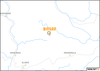 map of Binsar