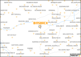 map of Binsbach