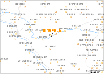 map of Binsfeld