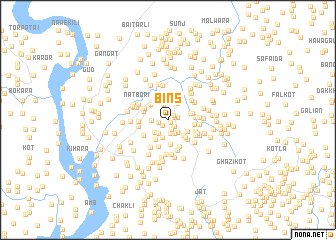 map of Bins