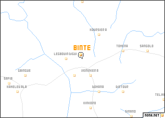 map of Binté