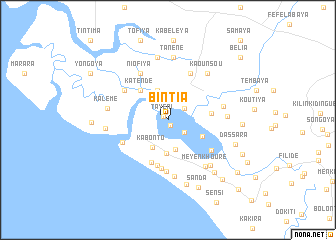 map of Bintia