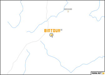 map of Bintoum